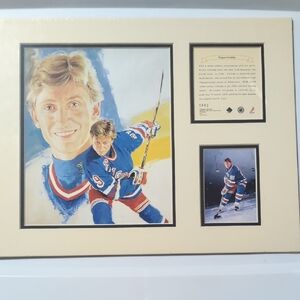NHL Wayne Gretzky New York Rangers Hockey Legends Art Print